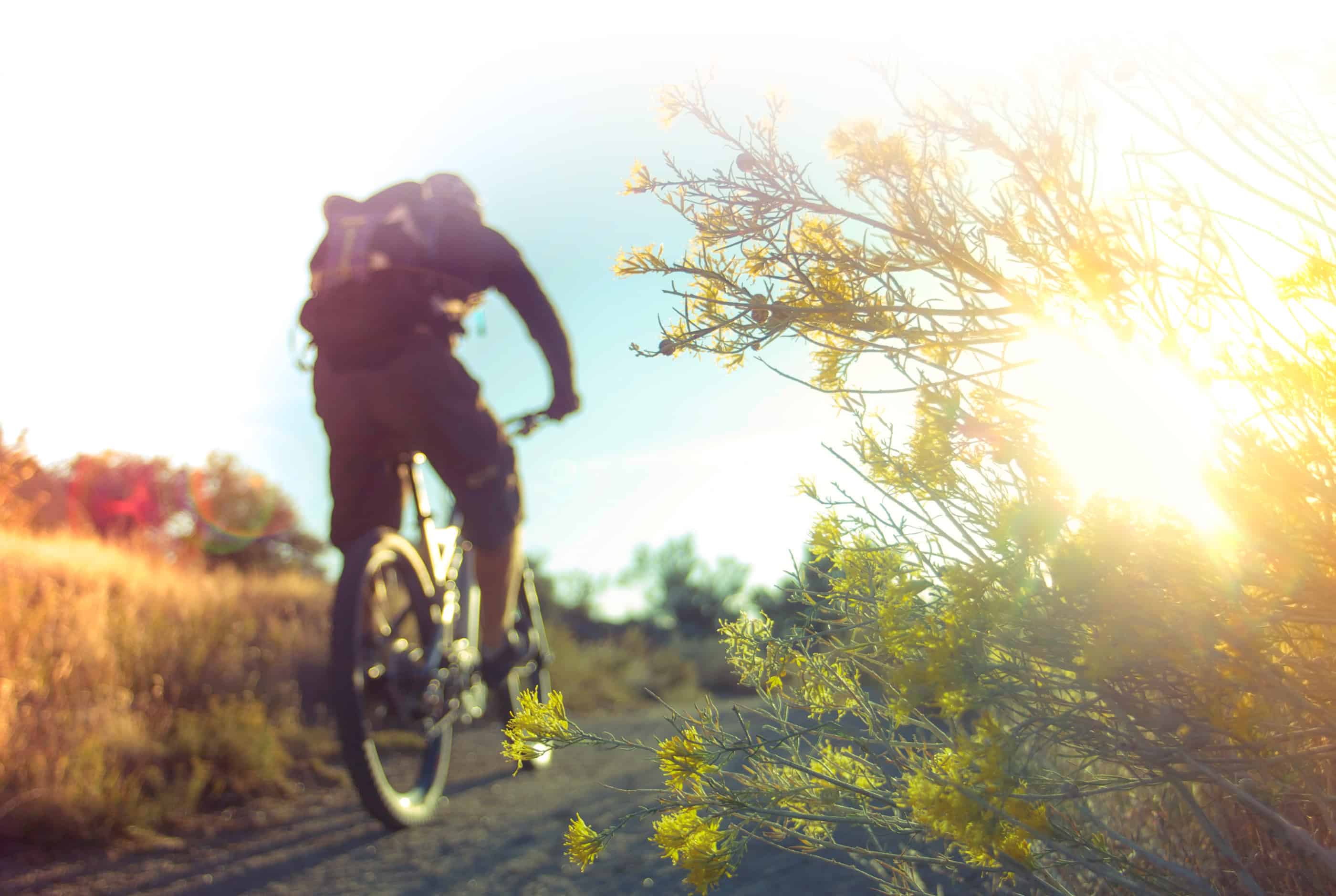 man on mountainbike